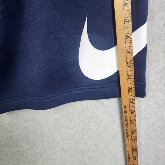 NEW Nike Club Graphic Lounge Shorts Sweats M Tall Navy Blue Big Swoosh Men's NWT - Picture 12 of 14
